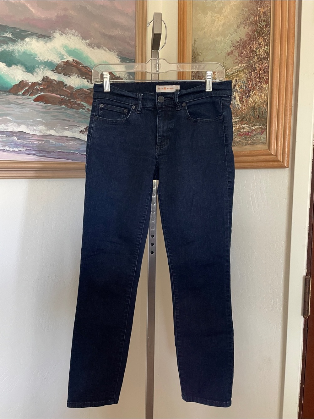 Tory Burch Women's Skinny Jeans in Dark Navy